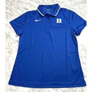 Nike Dri Fit Blue Duke Blue Devils Polo Shirt Women's Medium DZ8413 480 NEW